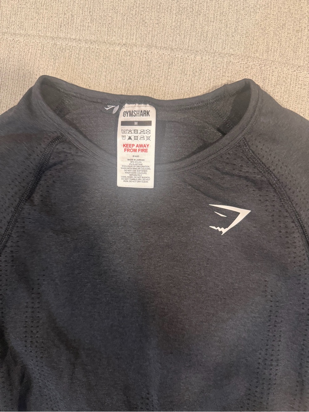 Gymshark Black Seamless Performance Long Sleeve - Picture 3 of 3